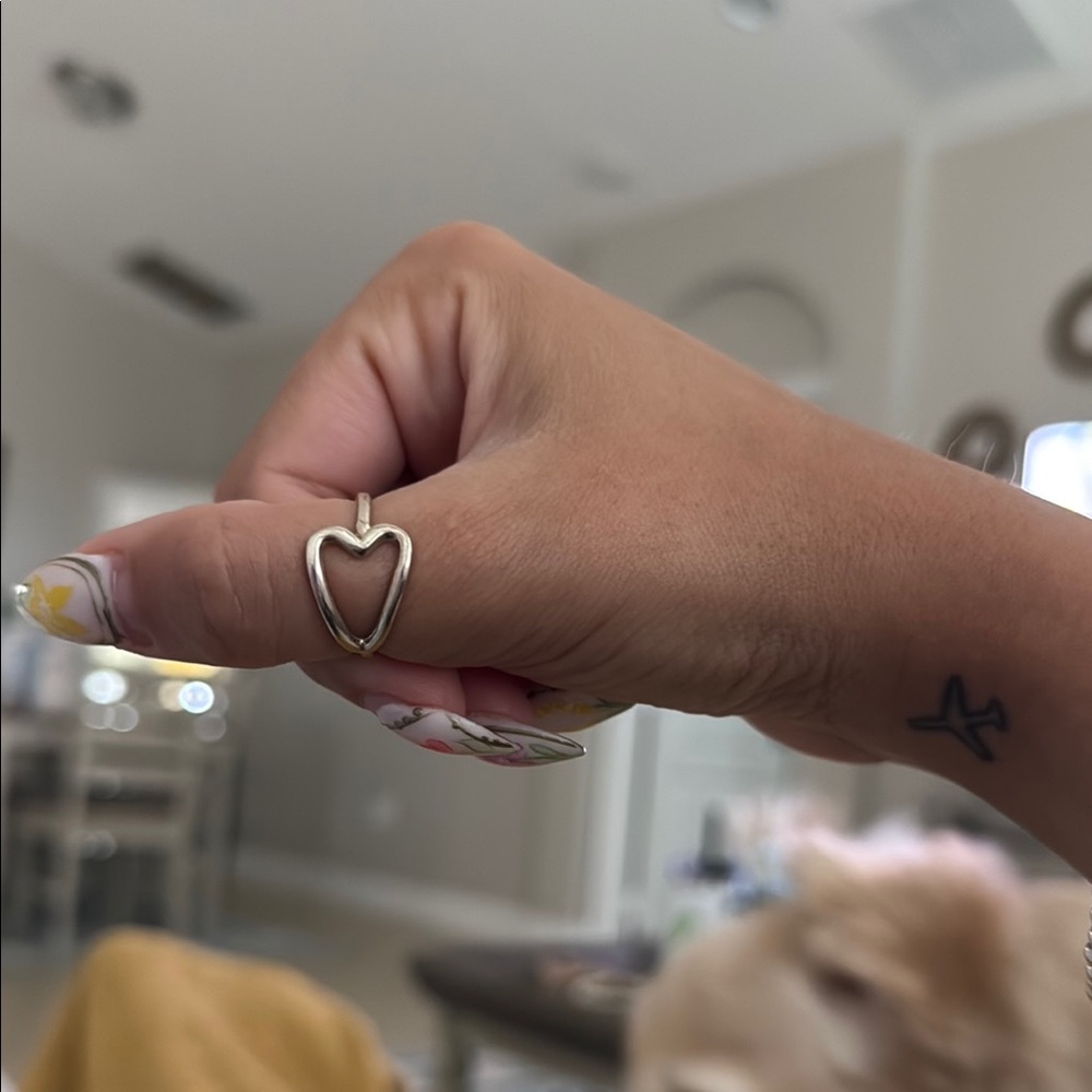 Silver Heart Ring